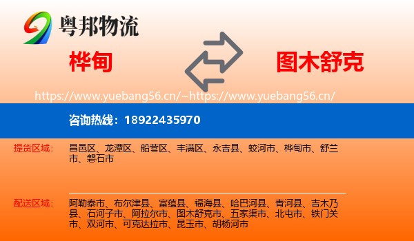 桦甸到图木舒克市物流