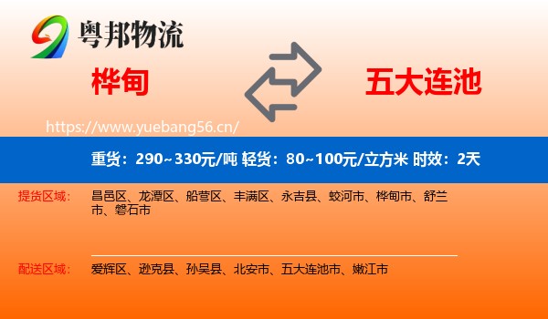 桦甸到五大连池市物流专线名片