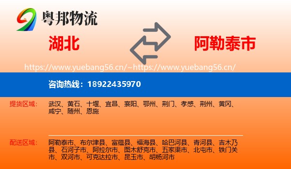 湖北到阿勒泰市物流