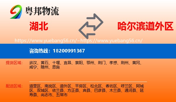 湖北到道外区物流