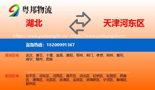 湖北到河东区物流