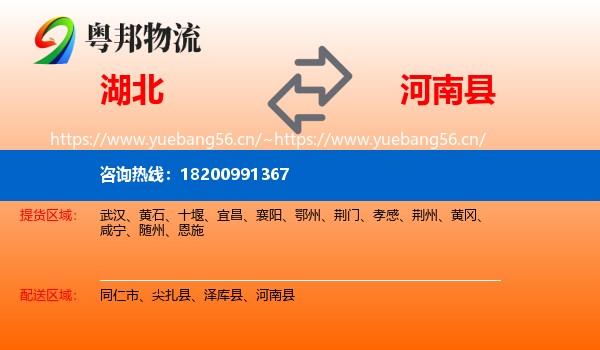 湖北到河南县物流