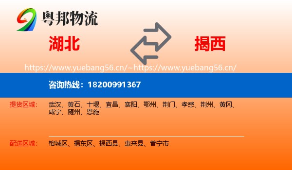 湖北到揭西县物流
