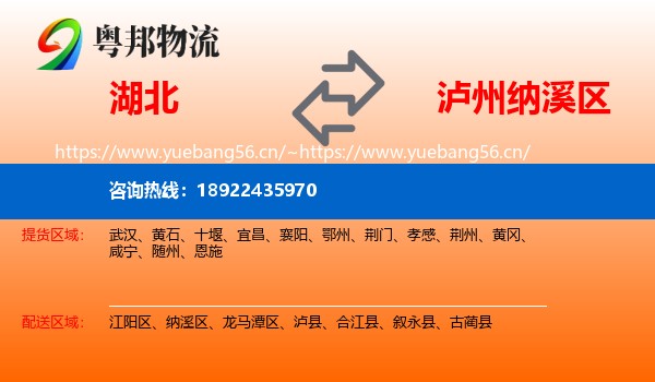 湖北到纳溪区物流