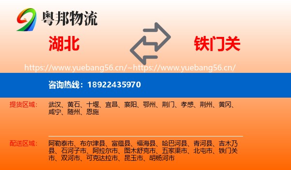 湖北到铁门关市物流