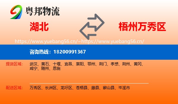 湖北到万秀区物流