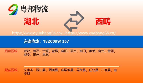 湖北到西畴县物流