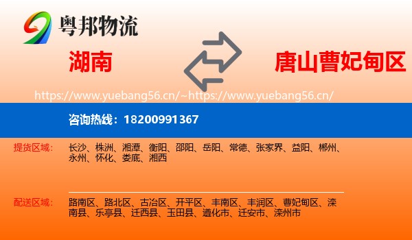 湖南到曹妃甸区物流