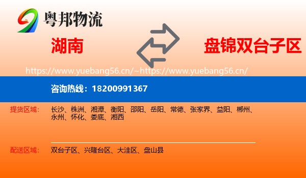 湖南到双台子区物流