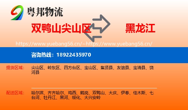 双鸭山尖山区到黑龙江物流