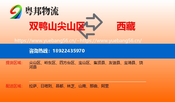 尖山区到西藏物流专线