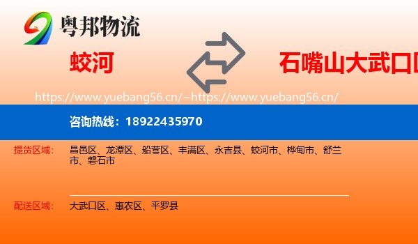蛟河到大武口区物流