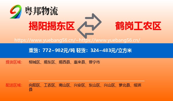揭阳揭东区到工农区物流