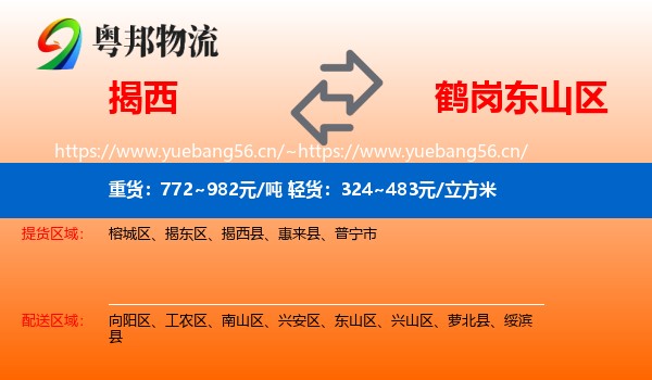 揭西县到东山区物流专线
