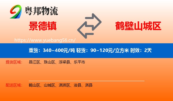 景德镇到山城区物流专线名片