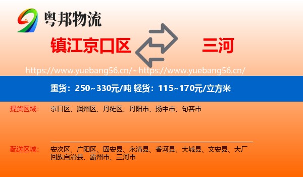 镇江京口区到三河市物流