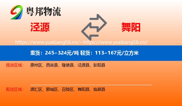 泾源到舞阳县物流