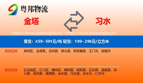 金塔到习水县物流