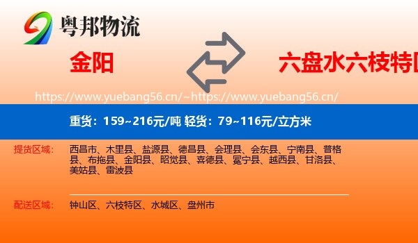 金阳到六枝特区物流
