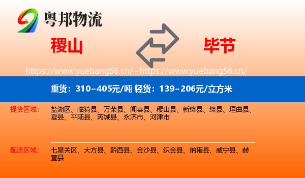 稷山县到毕节物流专线