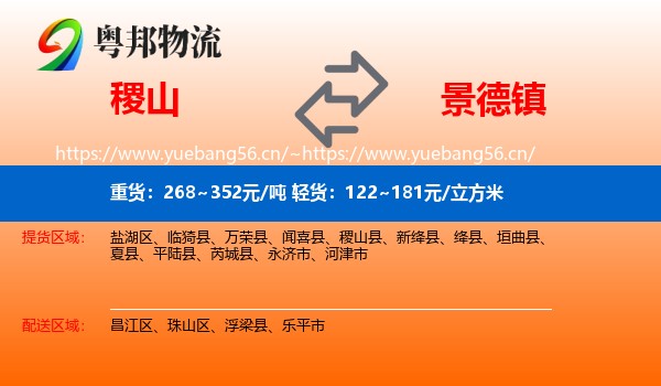 稷山县到景德镇物流专线
