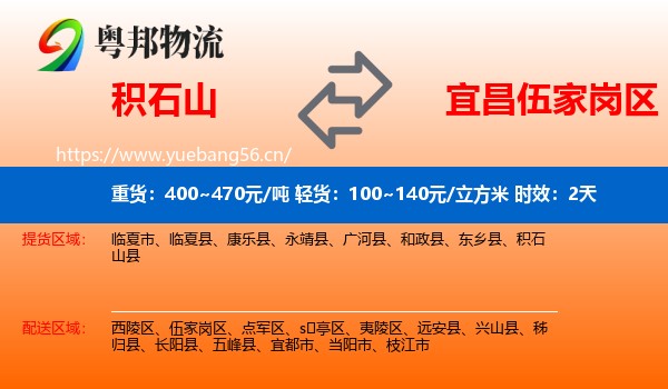 积石山到伍家岗区物流专线名片