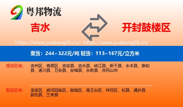 吉水到鼓楼区物流