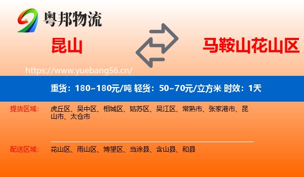 昆山到花山区物流专线名片