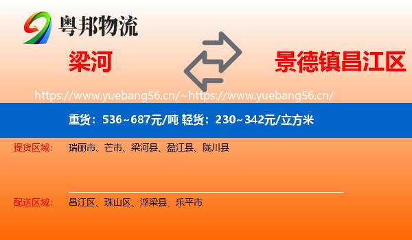 梁河到昌江区物流