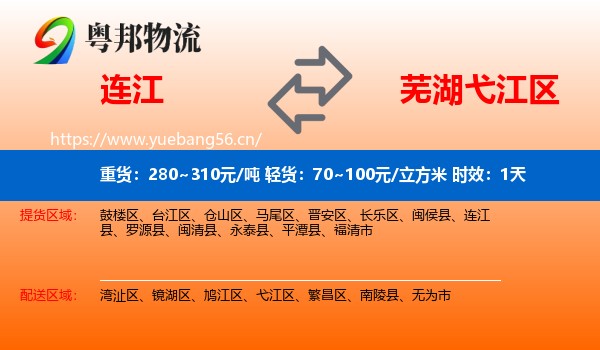 连江到弋江区物流专线名片