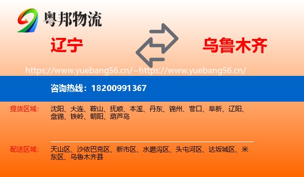 辽宁到乌鲁木齐物流