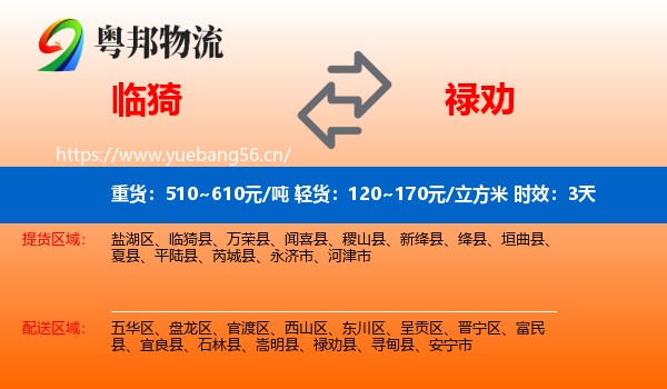 临猗到禄劝县物流专线名片
