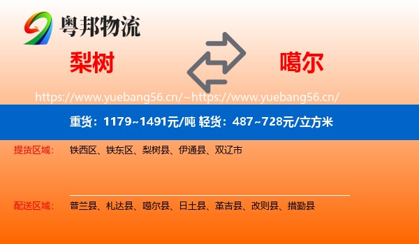 梨树到噶尔县物流
