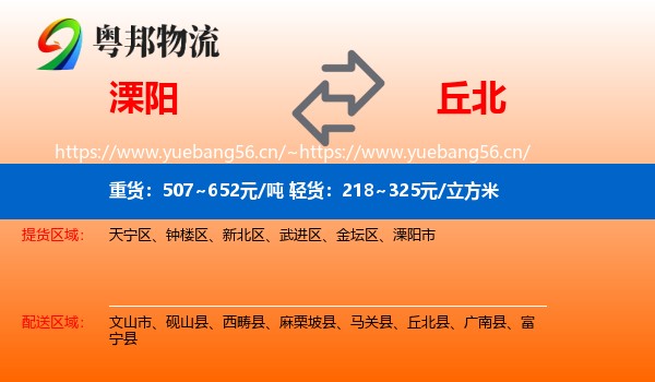 溧阳到丘北县物流