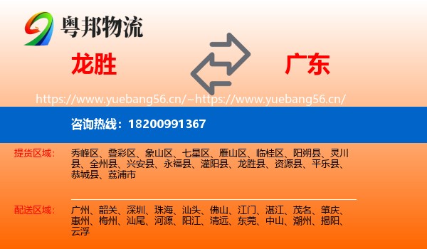 龙胜到广东物流