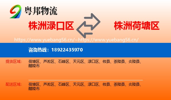 株洲渌口区到荷塘区物流