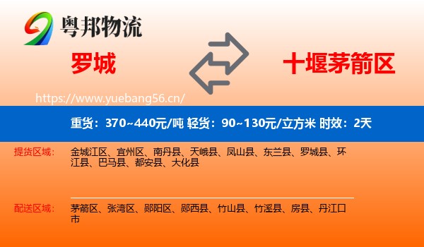 罗城到茅箭区物流专线名片