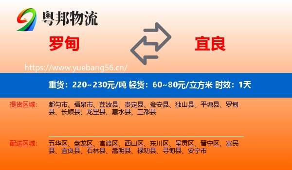 罗甸到宜良县物流 罗甸到宜良县物流专线名片