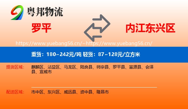 罗平到东兴区物流