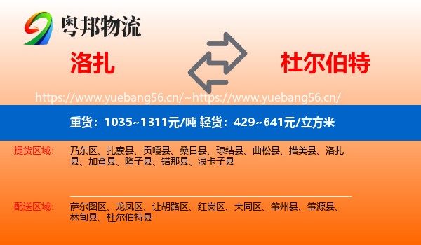 洛扎到杜尔伯特县物流