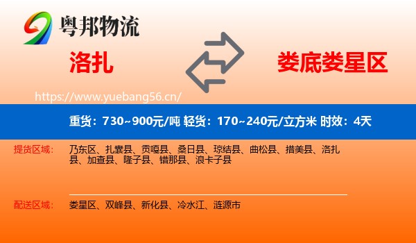 洛扎到娄星区物流专线名片