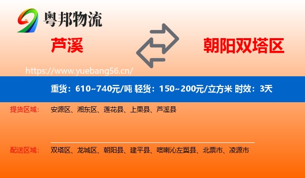芦溪到双塔区物流 芦溪到双塔区物流专线名片