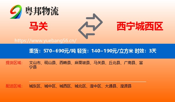 马关到城西区物流专线名片