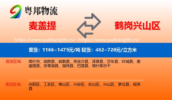 麦盖提到兴山区物流