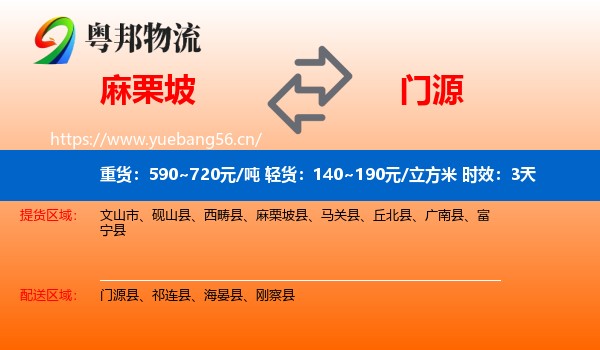 麻栗坡到门源县物流专线名片