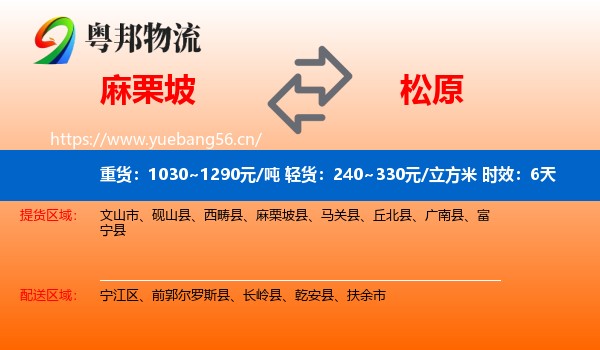 麻栗坡到松原物流专线名片