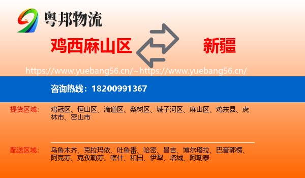 麻山区到新疆物流专线