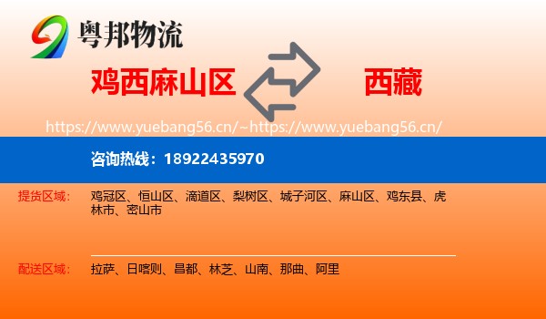 麻山区到西藏物流专线