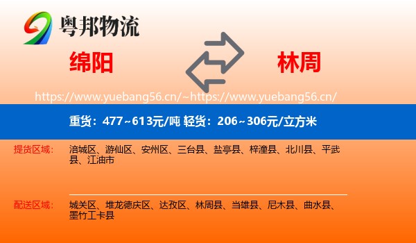 绵阳到林周县物流