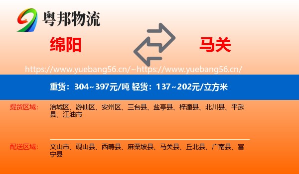 绵阳到马关县物流